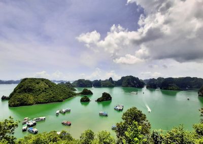 High above picturesque Ha Long Bay, Vietnam