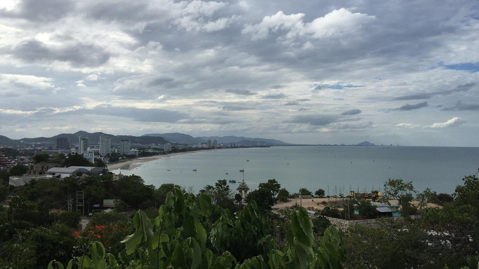 The panoramic view atop Khao Takiab - aka Monkey Mountain, Hua Hin