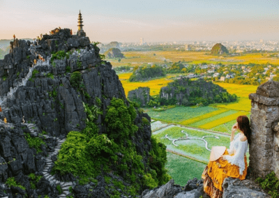 View of Ninh Binh Valley from Ngoa Long Mountain