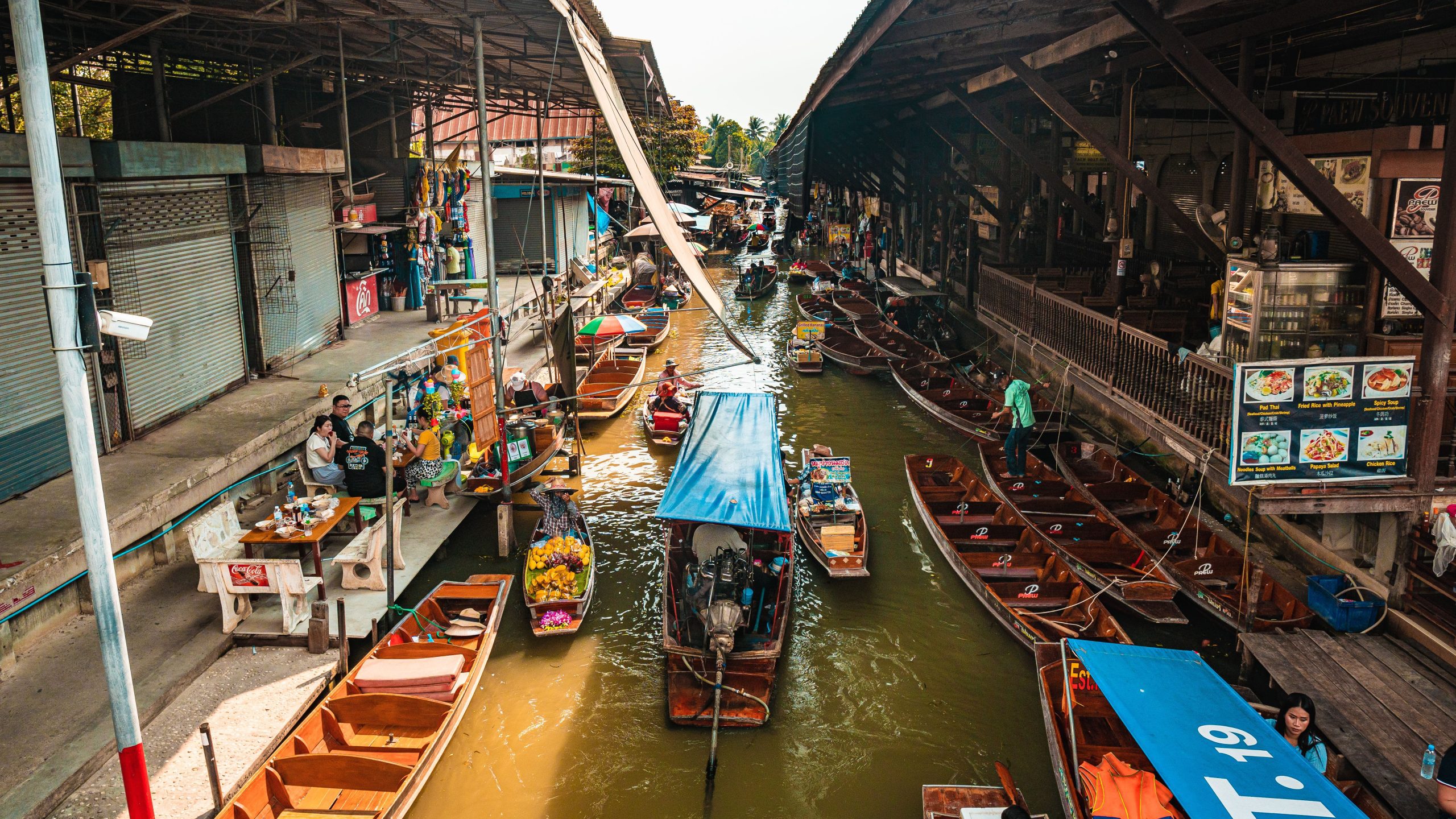 Floating Market Bangkok 1 A traditional floating market near Bangkok, Thailand